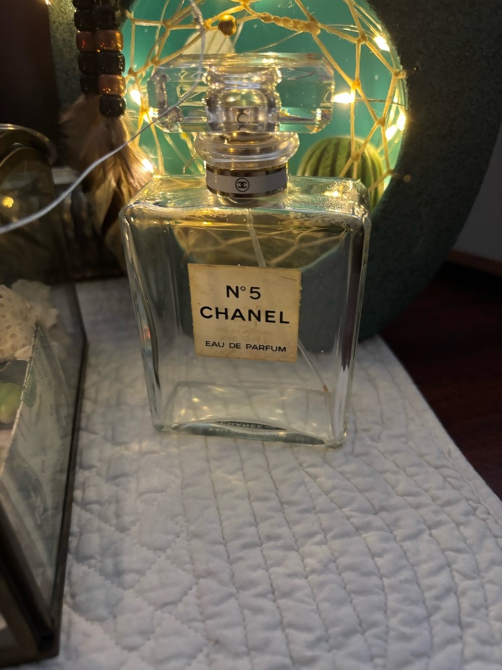Vintage Chanel No 5 Paris 3.4 Fl OZ EMPTY Spray Bottle Made France Eau de Parfum